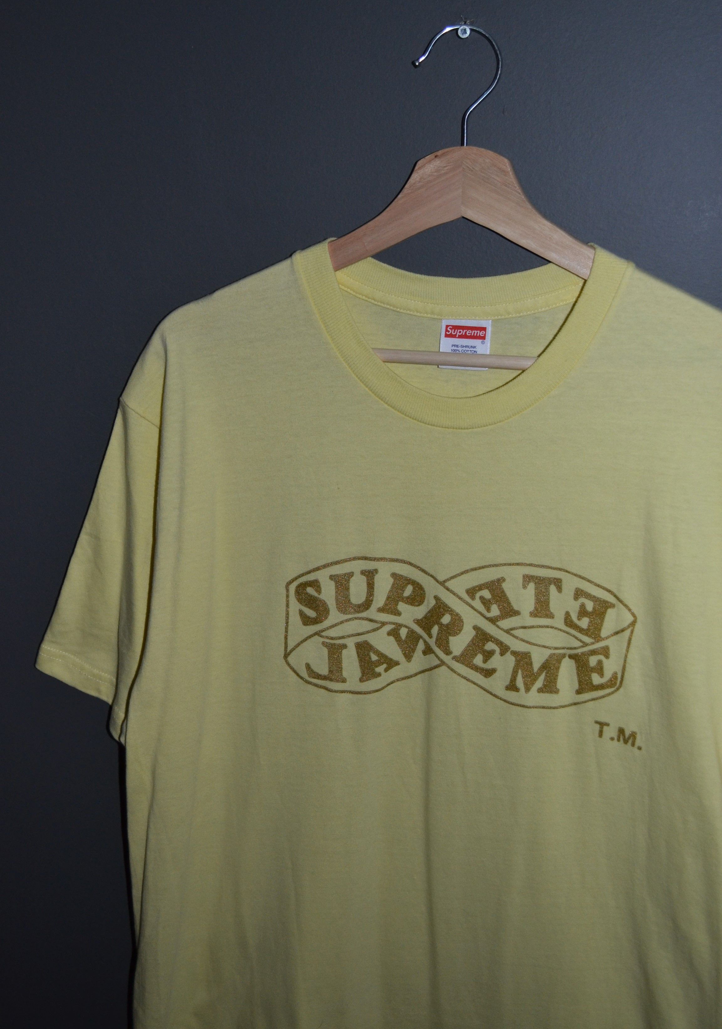 Supreme Supreme Eternal Tee Gold Yellow L FW18 T-Shirt Infinity Size US L / EU 52-54 / 3 - 1 Thumbnail