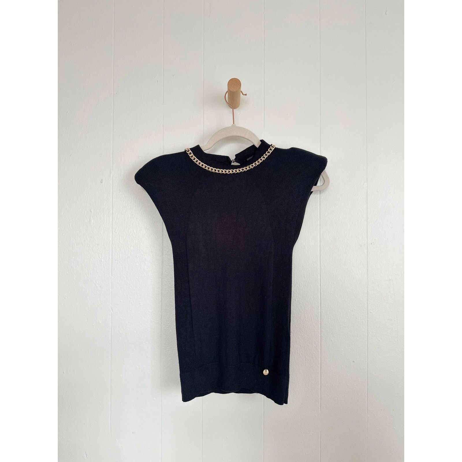 Liu Jo Liu Jo Milano Padded Shoulder Knit Top - Made in Italy - S Size S / US 4 / IT 40 - 1 Thumbnail