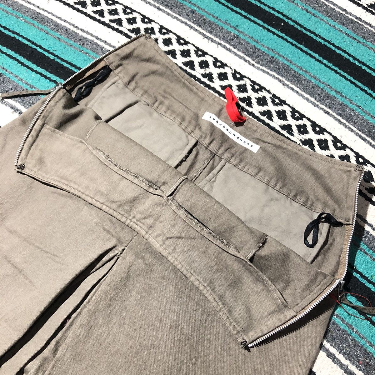 Sunao Kuwahara Sunao Kuwahara Reconstructed Midi Skirt Size 29" - 4 Thumbnail