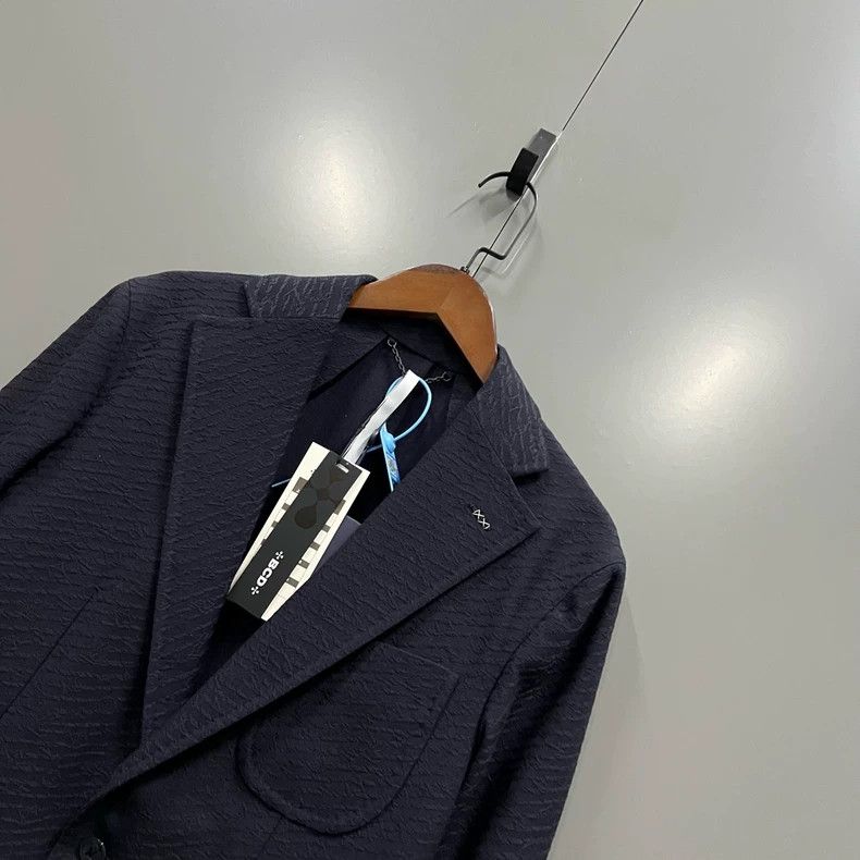 Louis Vuitton Louis Vuitton Navy blue suit with full print 2501-Nextarrow Size 50R - 1 Thumbnail