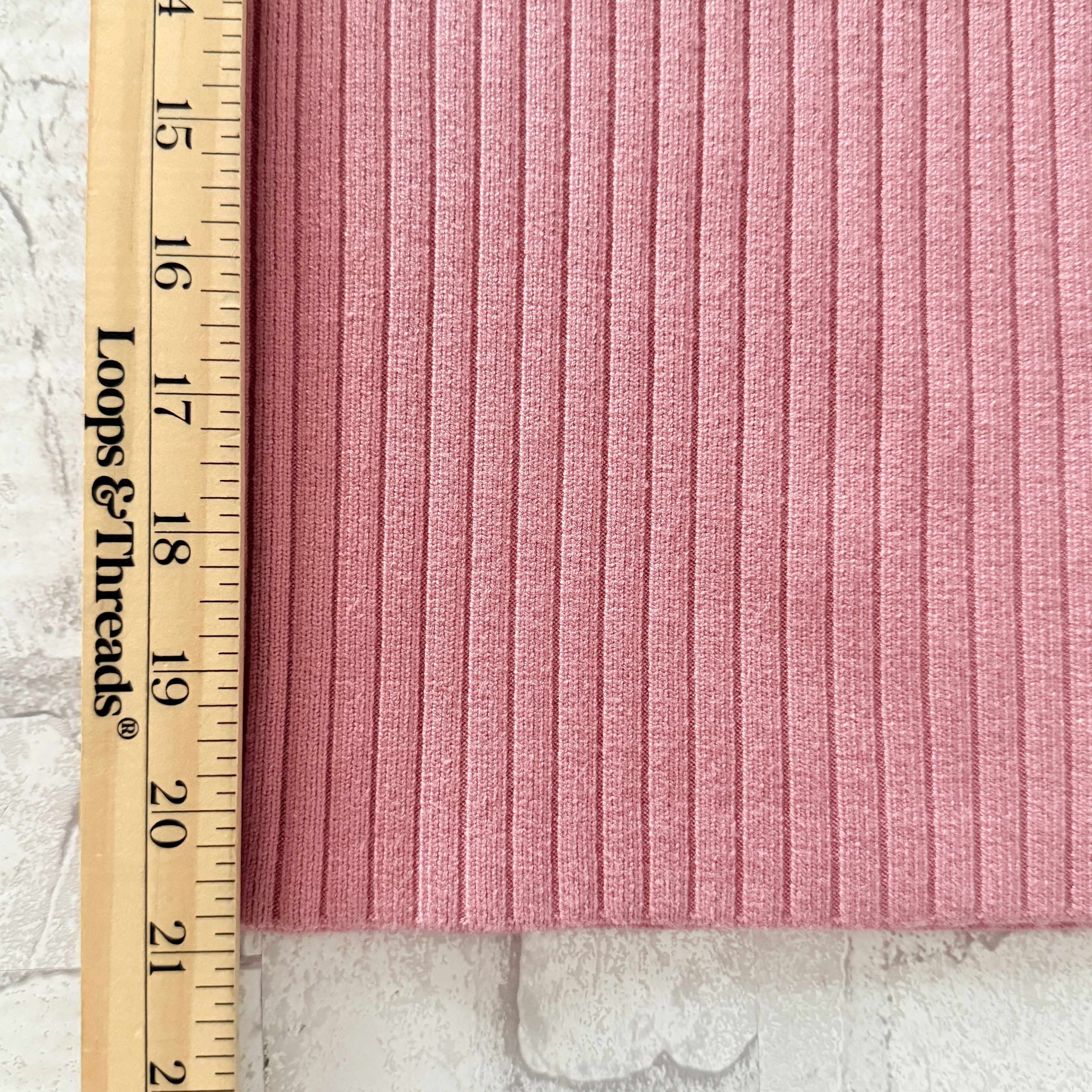 Lulus Lulus Snuggly Pink Ribbed Knit Wide-Leg Pants High Waist Size 27" / US 4 / IT 40 - 7 Thumbnail