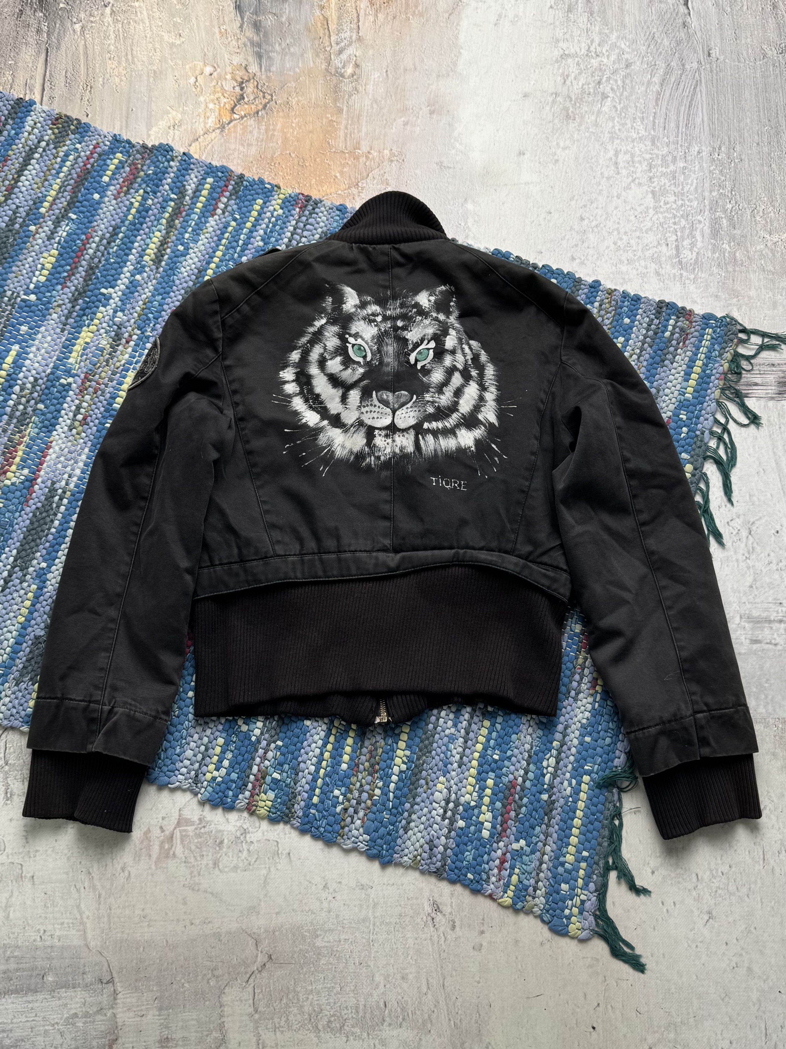 Vintage Vintage Black Crop Jacket Bomber Zip Utility Casual Coat Size M / US 6-8 / IT 42-44 - 14 Thumbnail