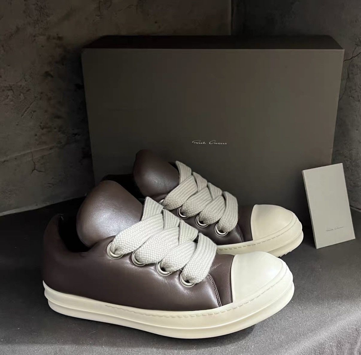 Rick Owens Rick Owens Mainline 23FW Lambskin Low-Top Sneakers Size US 8 / EU 41 - 2 Thumbnail