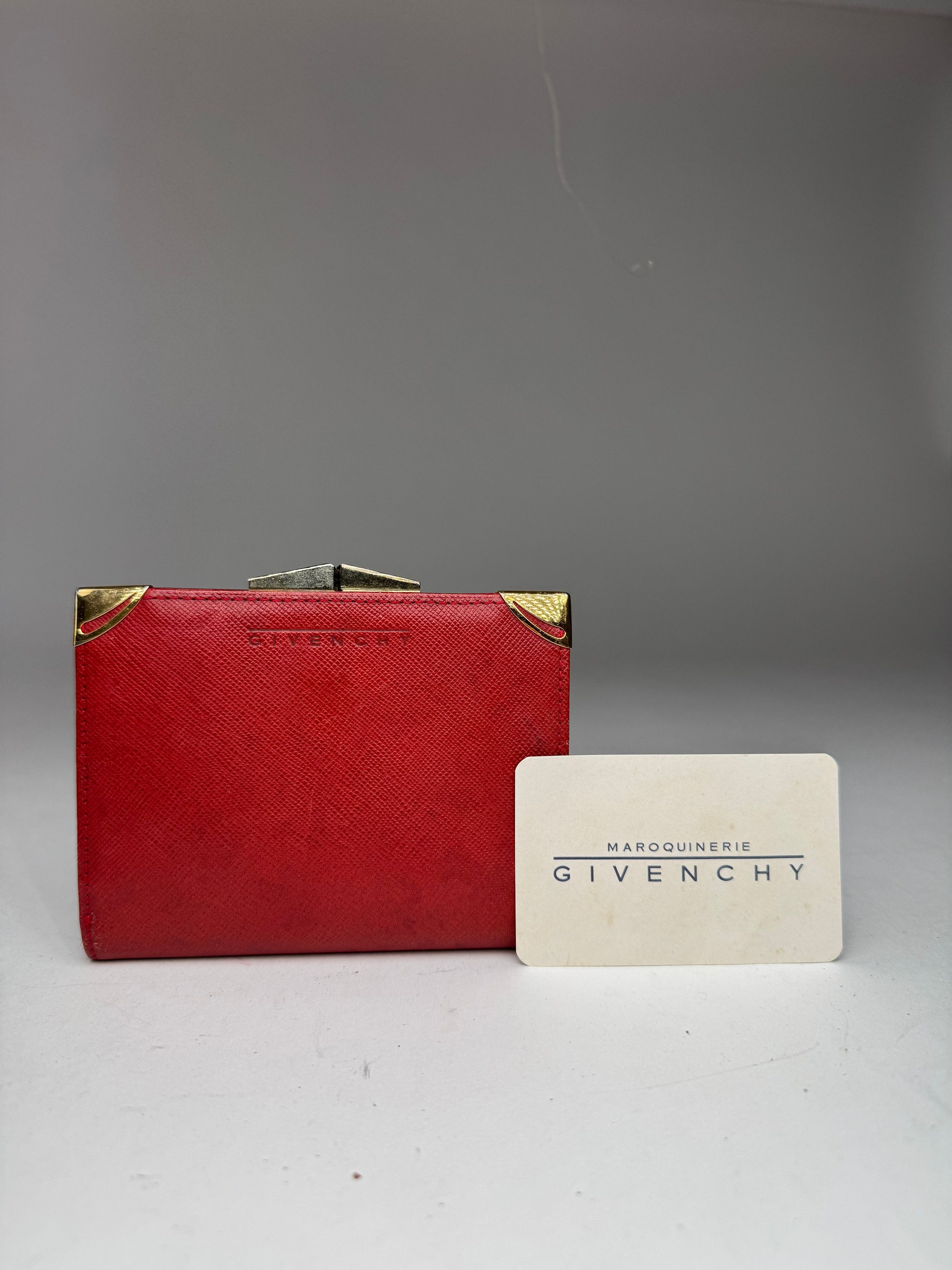 Givenchy Vintage GV3 leather wallet Red Size ONE SIZE - 1 Thumbnail