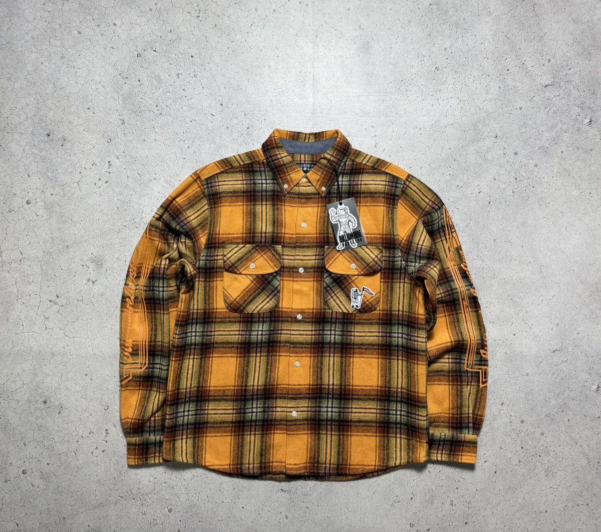 Billionaire Boys Club Billionaire Boys Club Astronaut New Flannel Button Up Shirt Size US L / EU 52-54 / 3 - 2 Thumbnail