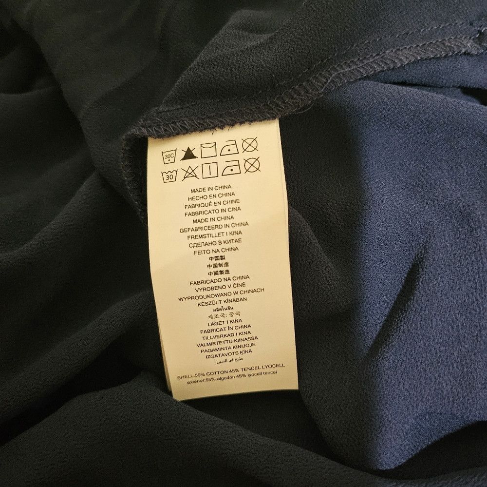 Michael Kors Michael Kors Navy Blue Tiered Eyelet Short Sleeve Dress XS Size XS / US 0-2 / IT 36-38 - 5 Thumbnail