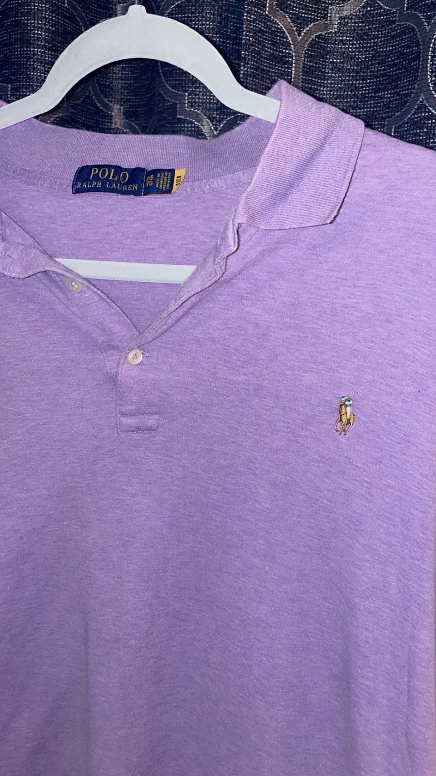 Polo Ralph Lauren POLO Ralph Lauren Classic Polo Shirt - Light Purple Size US XL / EU 56 / 4 - 1 Thumbnail