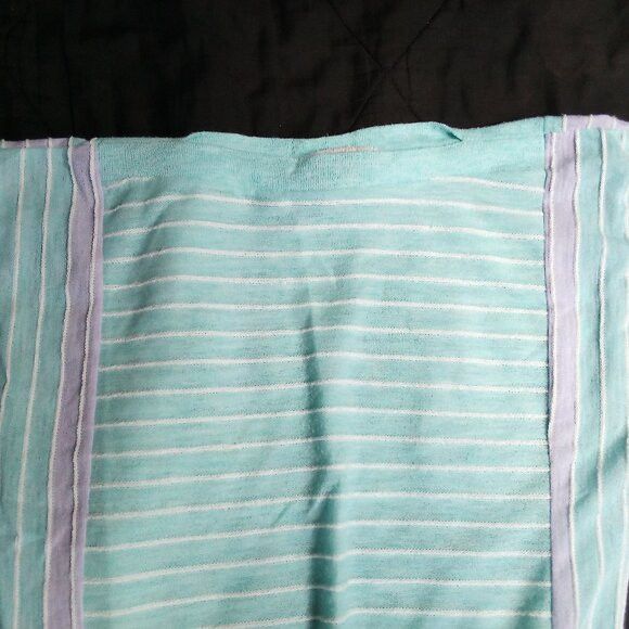 Vintage Vintage Randy Hall Striped Cable Knit Sweater Short Sleeve Size M / US 6-8 / IT 42-44 - 1 Thumbnail