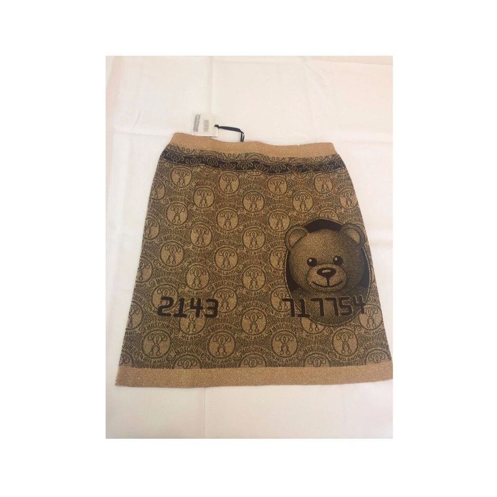 Moschino MOSCHINO COUTURE Jeremy Scott Teddy Bear Credit Card SKIRT Size 25" / US 0 / IT 36 - 2 Thumbnail