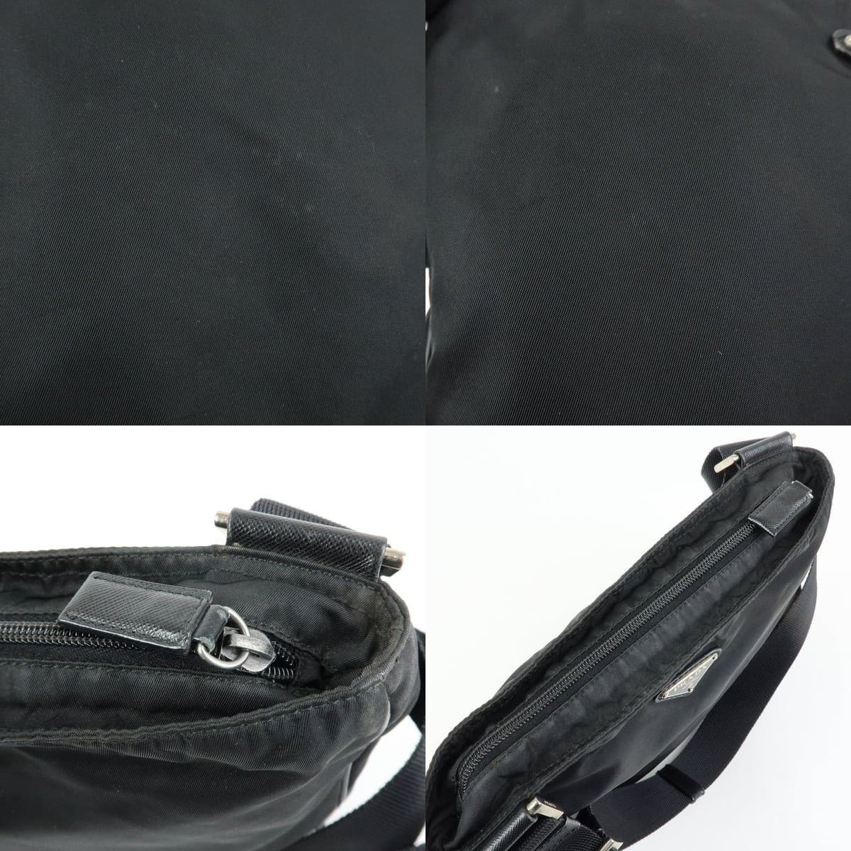 Prada Prada Triangle Logo Nylon Crossbody Bag Black Size ONE SIZE - 7 Thumbnail
