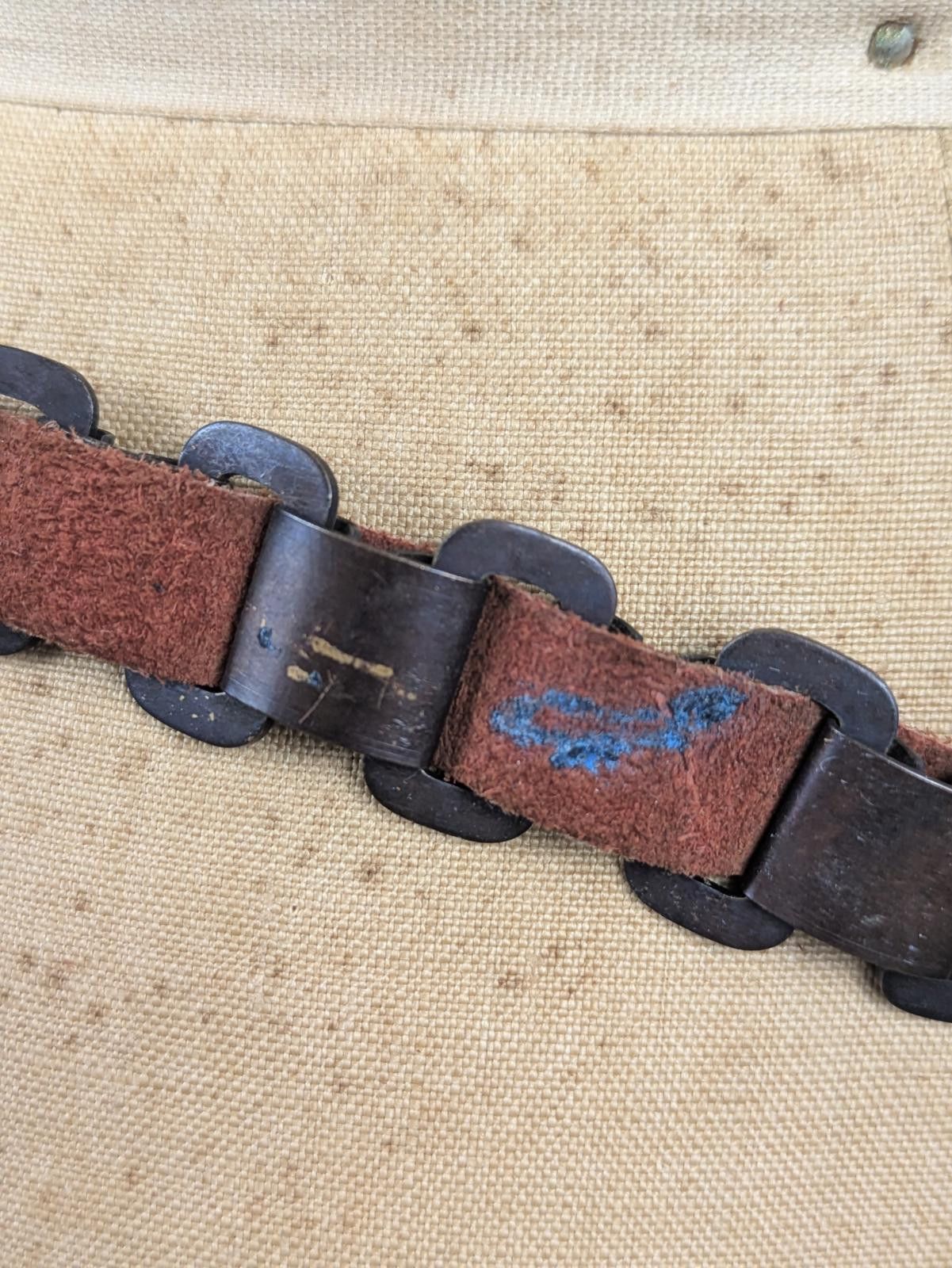 Yves Saint Laurent 1970's YSL yves saint laurent suede metal belt Size ONE SIZE - 7 Thumbnail