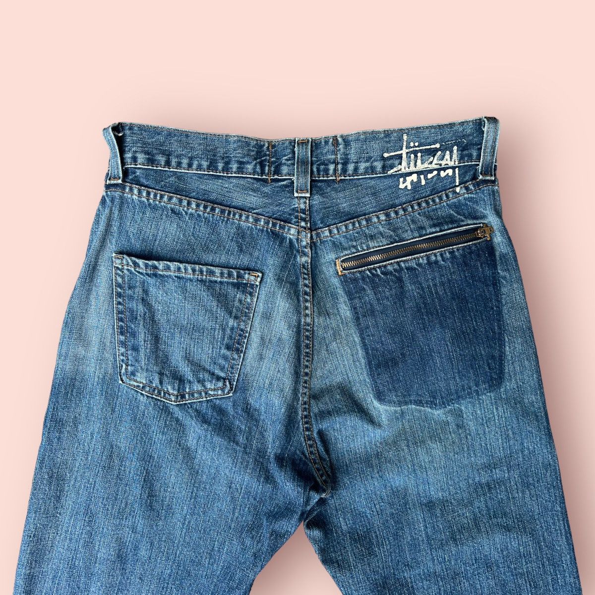 Stussy VINTAGE STUSSY JEANS STRAIGHT CUT WORKWEAR DENIM Size US 29 - 6 Thumbnail