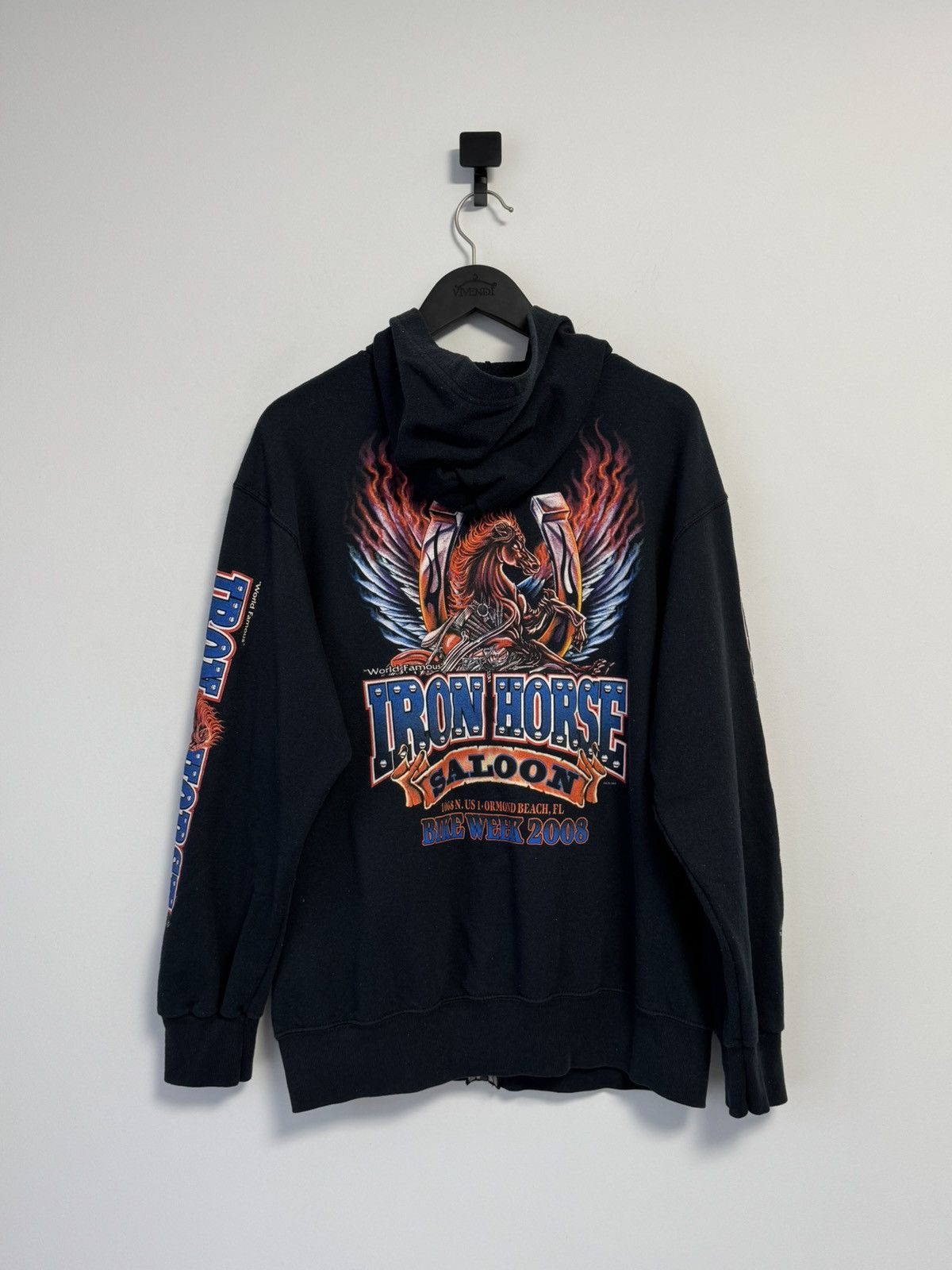 Vintage Iron Horse 2008 Bike week Zip hoodie Vintage Size US L / EU 52-54 / 3 - 10 Thumbnail