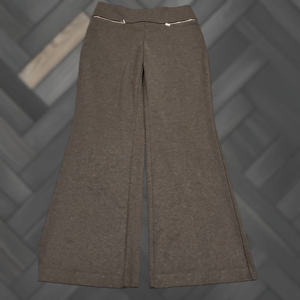 Vintage VINTAGE? No. New York & Company Stretch Pants Womens Medium Gray Trouser Career Zipper Pocket Size 32" / US 10 / IT 46 - 1 Thumbnail