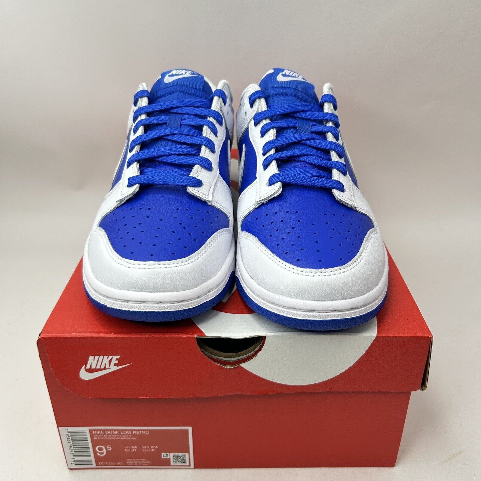 Nike Nike Dunk Low Retro “Racer Blue” 2023 Size US 9.5 / EU 42-43 - 2 Thumbnail