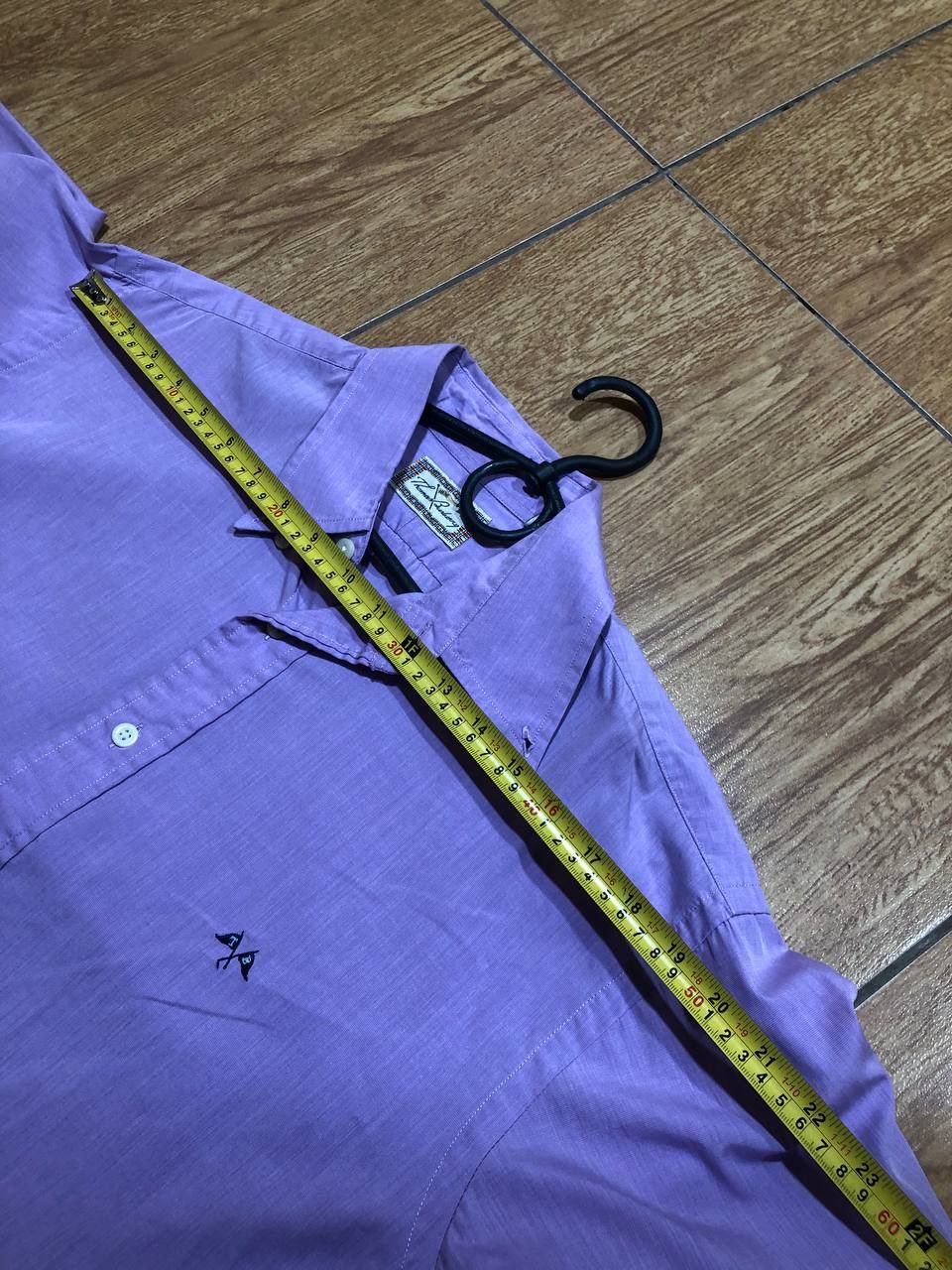 Burberry Thomas Burberry Shirt Mens Purple Embroidered Logo Size US L / EU 52-54 / 3 - 10 Thumbnail