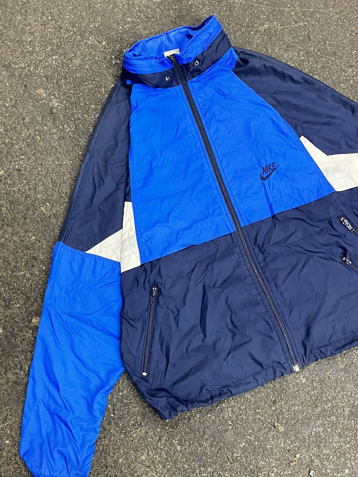 Nike × Vintage Nike windbreaker 90s lightweight jacket drill streetwear Size US L / EU 52-54 / 3 - 4 Thumbnail