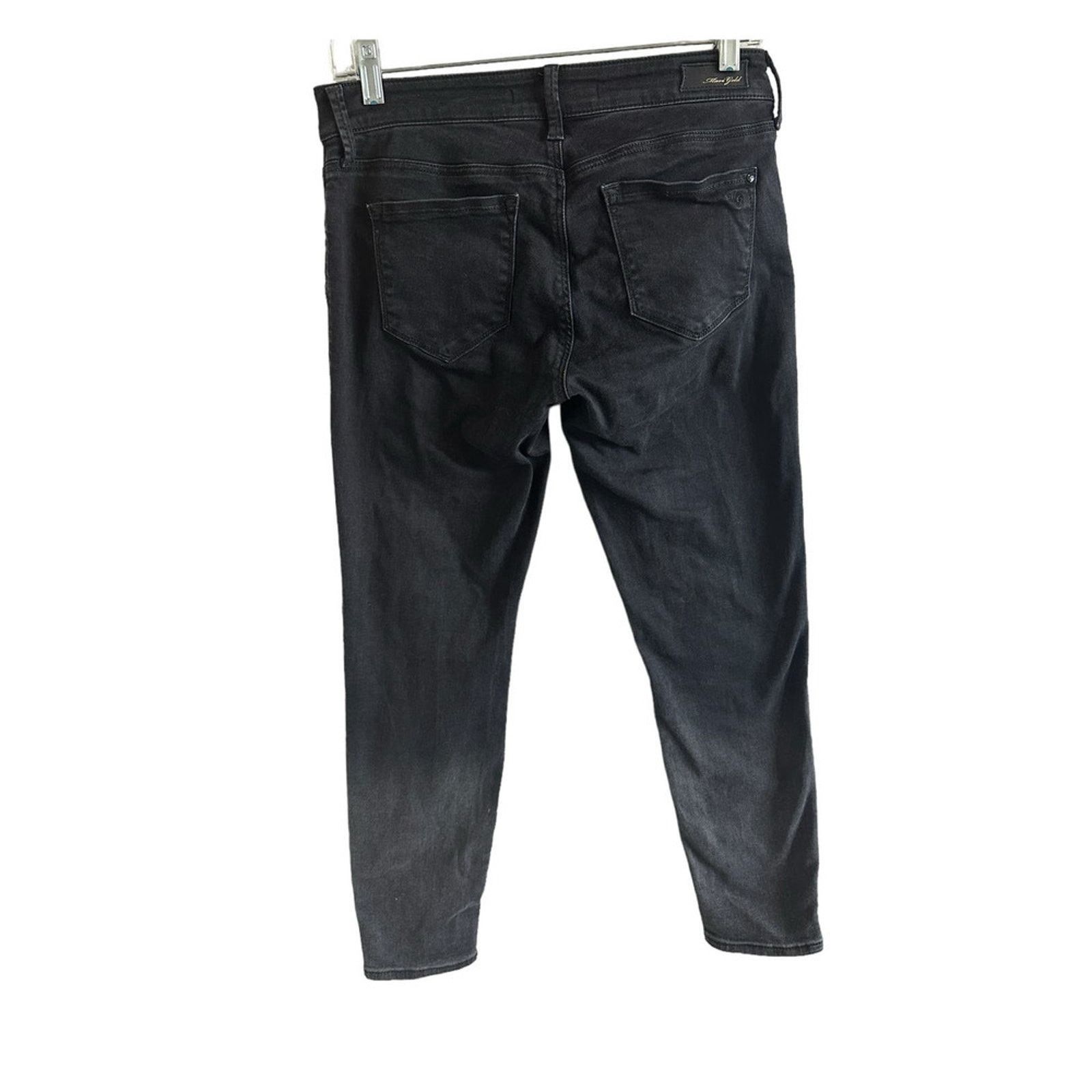 Mavi MAVI Adriana Ankle' Mid-Rise Super Skinny Black Jeans - 28 Size 28" / US 6 / IT 42 - 6 Thumbnail