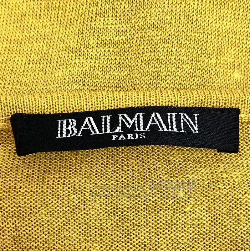 Balmain Balmain Yellow Wool Pullover Sweater for Women . Size XXS / US 00 / IT 34 - 6 Thumbnail
