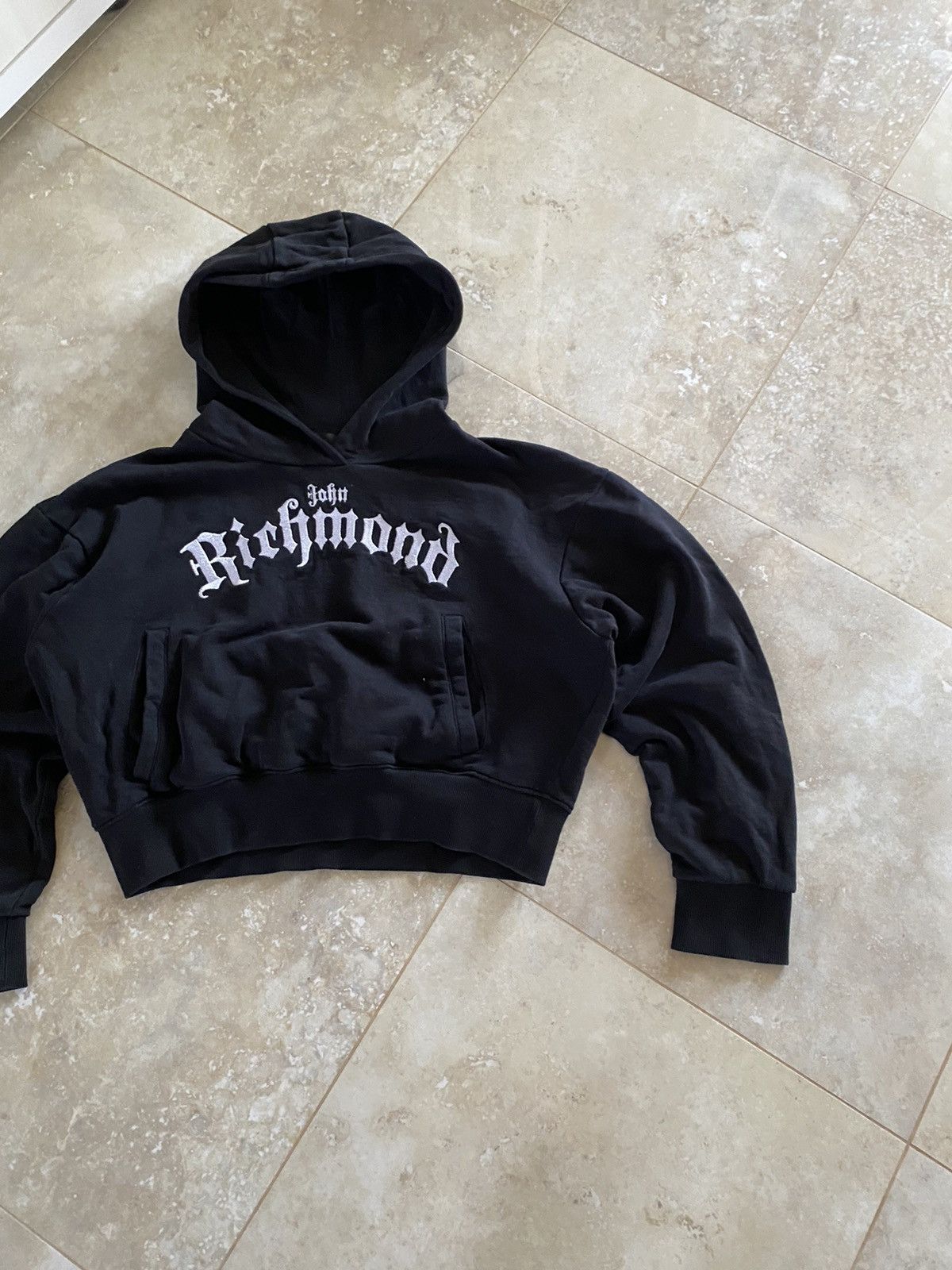 John Richmond Vintage Jonh Richmond Y2K Baggy Hoodie Tribal Boxy Size L / US 10 / IT 46 - 4 Thumbnail