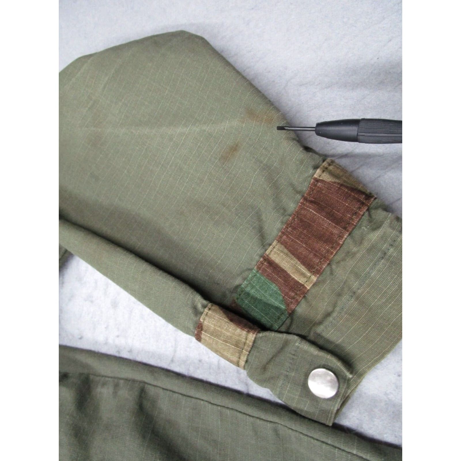 Vintage 68 & Brothers Men's Green Full Zip Ripstop Bomber Jacket Large Size US L / EU 52-54 / 3 - 6 Thumbnail