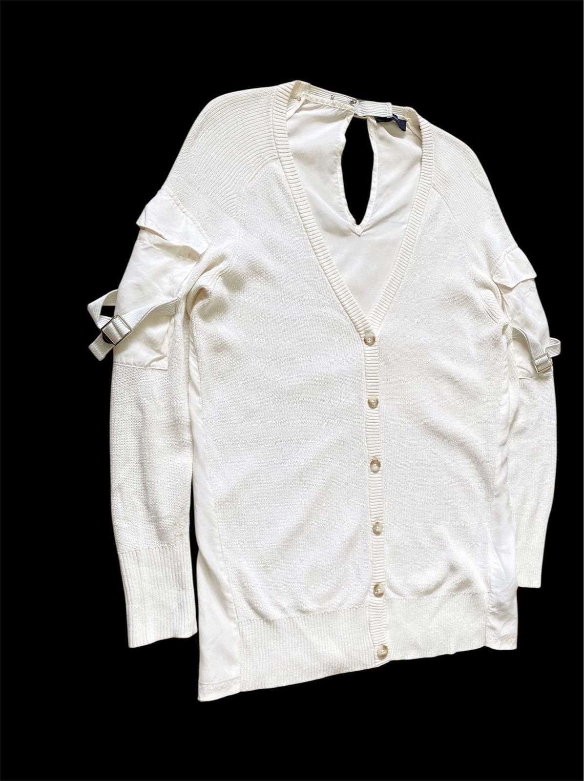 Diesel Diesel Avant-Garde Paneled Buckle Hybrid Cardigan - UNISEX Size S / US 4 / IT 40 - 3 Thumbnail