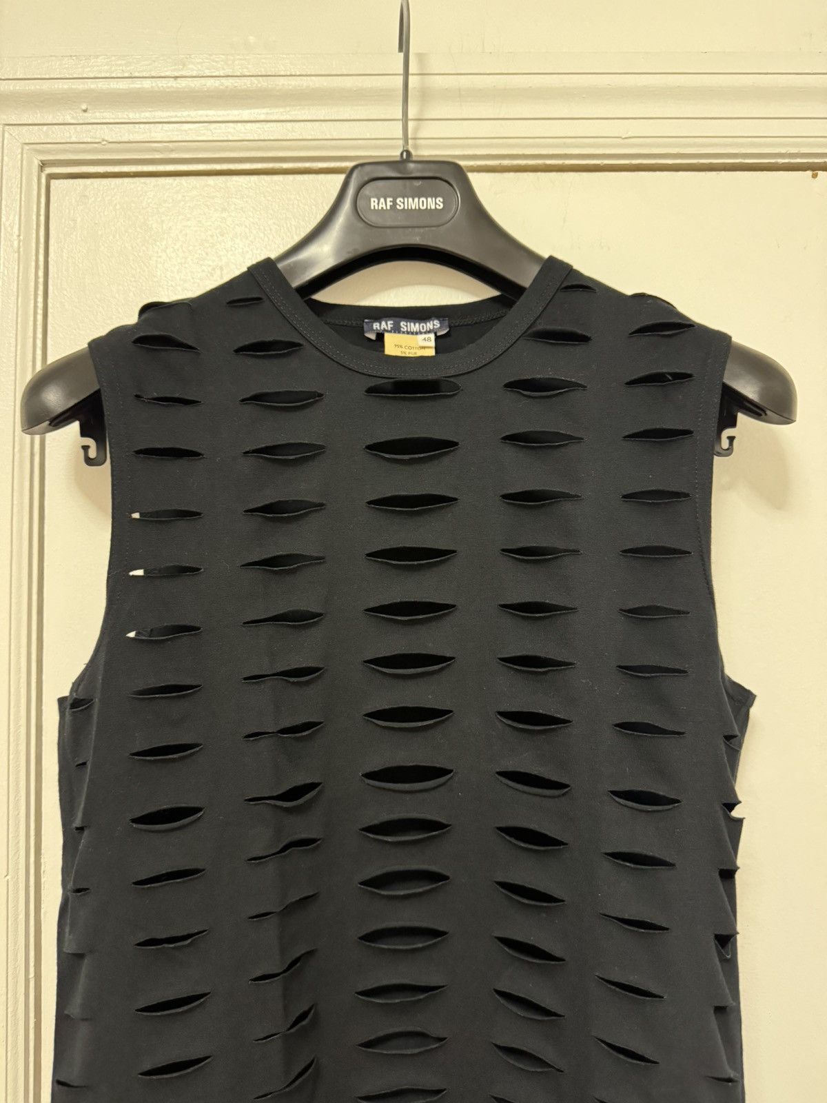 Raf Simons Black Palms Cut Out Tank Top Size US M / EU 48-50 / 2 - 3 Thumbnail