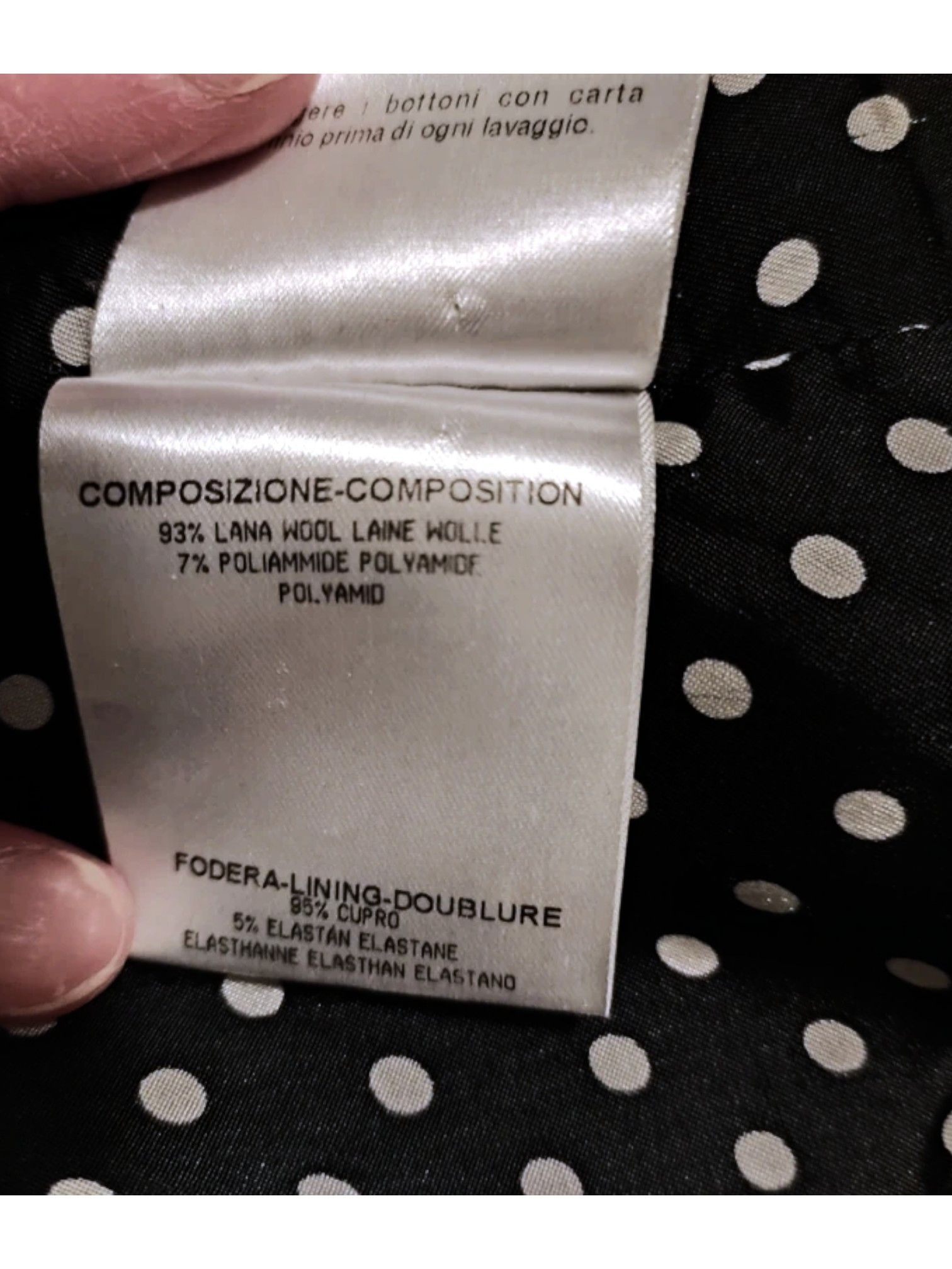 Gucci Gucci Double-Breasted Tweed Coat with Polka Dot Lining, 2013 Size XS / US 0-2 / IT 36-38 - 6 Thumbnail