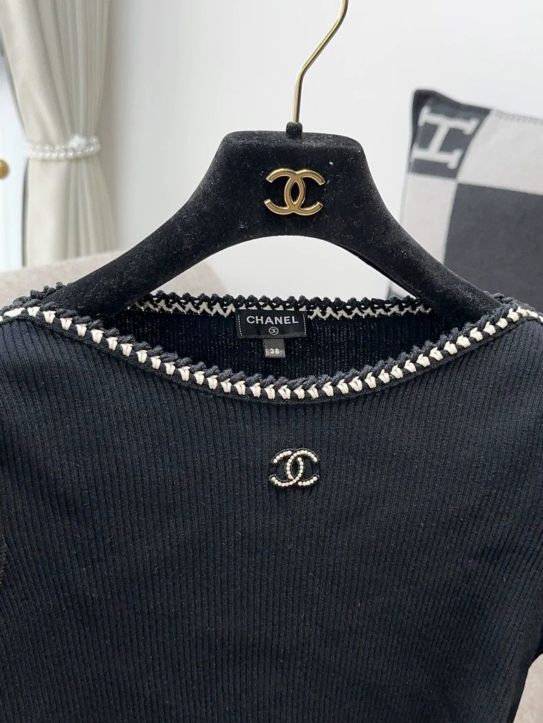 Chanel Chanel 22C early spring popular black with white border do Size XS / US 0-2 / IT 36-38 - 5 Thumbnail