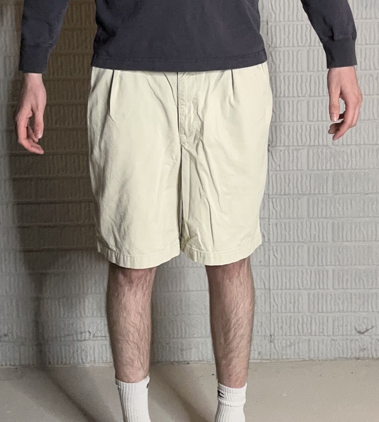 Polo Ralph Lauren Vintage Polo Ralph Lauren Pleated Shorts Size US 35 - 1 Thumbnail