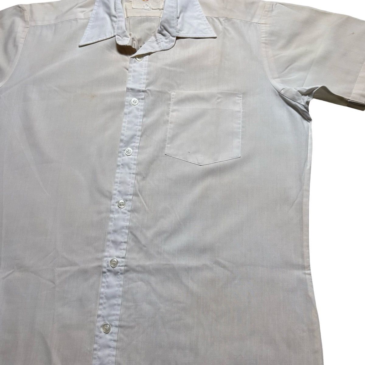 Fruit Of The Loom Vintage 50s 60s Fruit Loom Collared Dress Button Shirt L Size US L / EU 52-54 / 3 - 2 Thumbnail