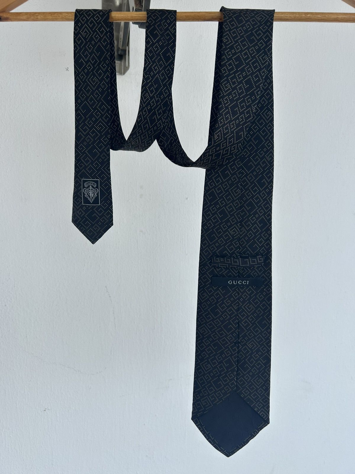 Gucci Gucci Vintage Tie Black G Monogram Size ONE SIZE - 3 Thumbnail