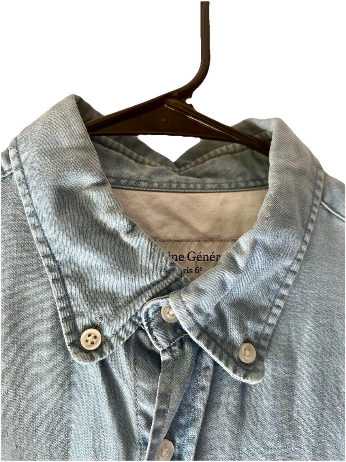 Officine Generale Officine Générale Lyocell Long-Sleeve Shirt Loose-Fit Denim Size US M / EU 48-50 / 2 - 6 Thumbnail
