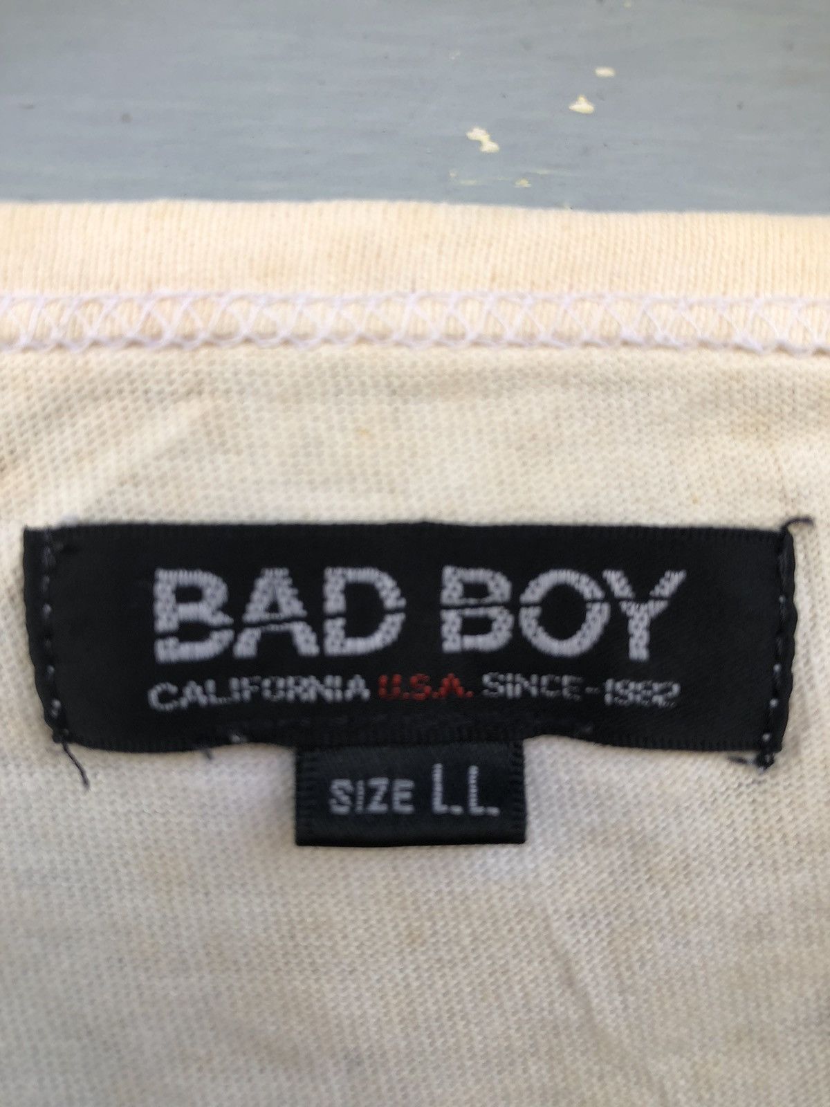 If Six Was Nine × Japanese Brand × Le Grande Bleu (L.G.B.) Badboy Faded Long Sleeve Poem ifsixwasnine Lgb Style Size US L / EU 52-54 / 3 - 7 Thumbnail