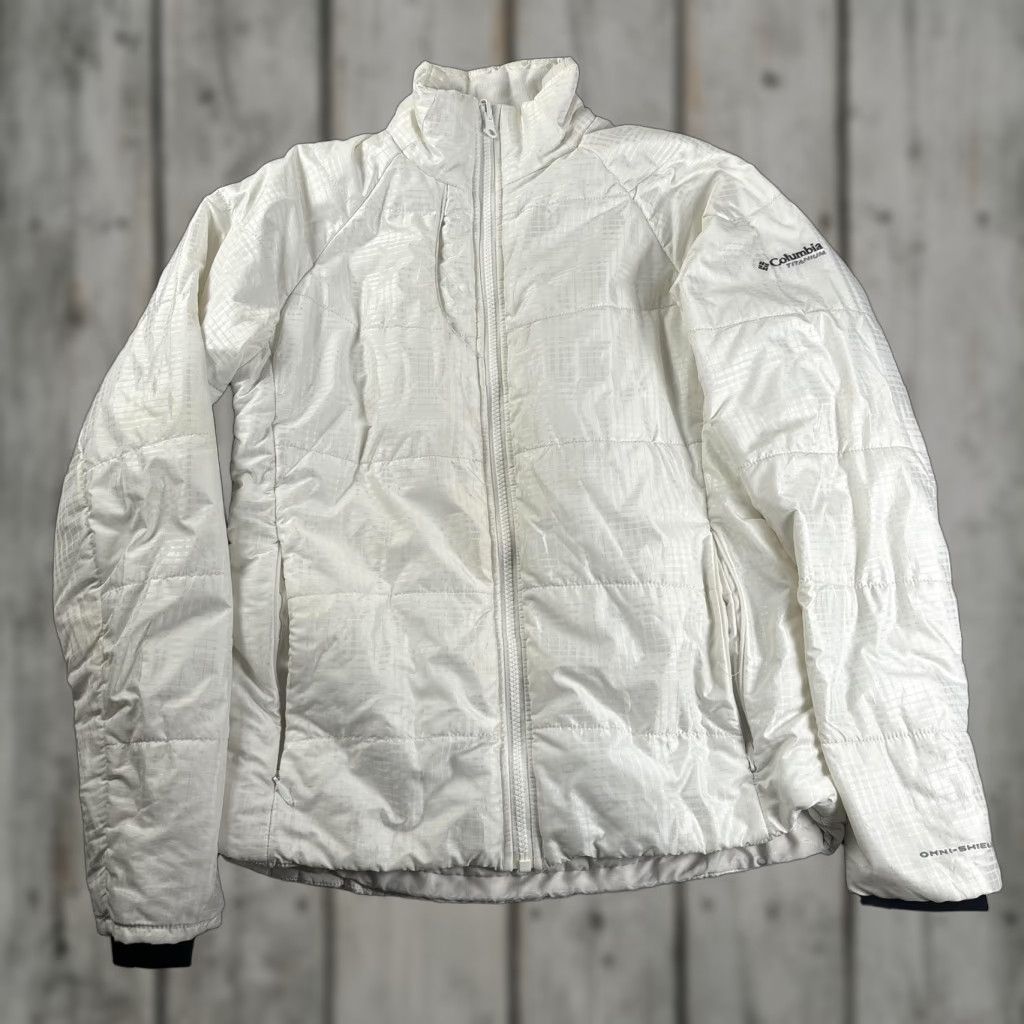 Vintage Columbia Womens Jacket Titanium Interchange Puffer White Small Omni-Shield Jacket Size S / US 4 / IT 40 - 1 Thumbnail