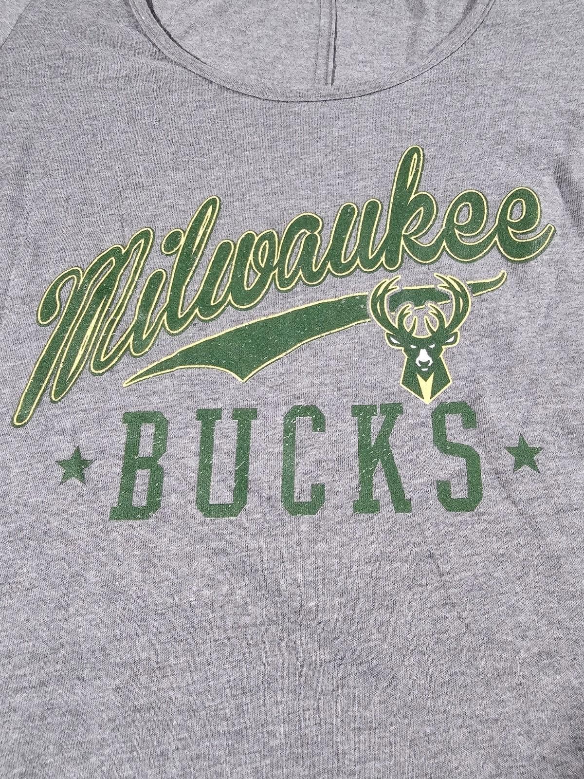 Other Milwaukee Bucks Scoop Neck Tshirt Platinum Delta Womens S Size ONE SIZE - 2 Thumbnail