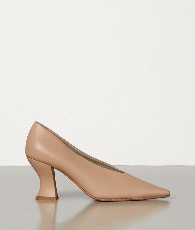 Bottega Veneta o1y0725 Leather Square Heel Pumps in Blush Size US 10 / IT 40 - 1 Thumbnail