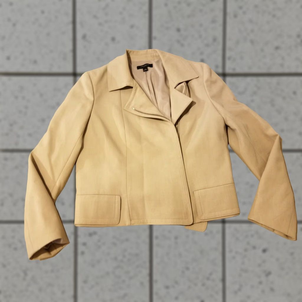 Ann Taylor VINTAGE Ann Taylor Jacket Women 6 Beige Basic Jacket Size M / US 6-8 / IT 42-44 - 1 Thumbnail