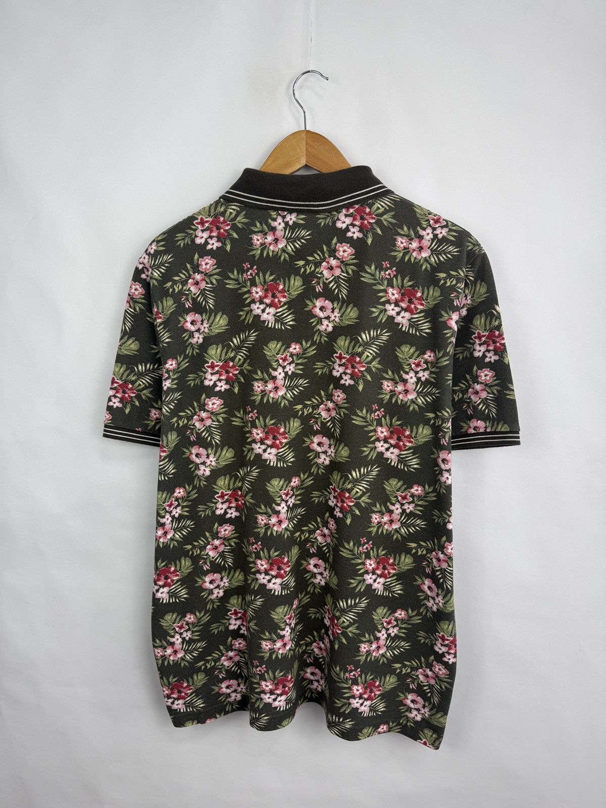 Altea 🇮🇹 Altea Floral Tropical Luxury Polo T-Shirt Rare Size US XL / EU 56 / 4 - 7 Thumbnail
