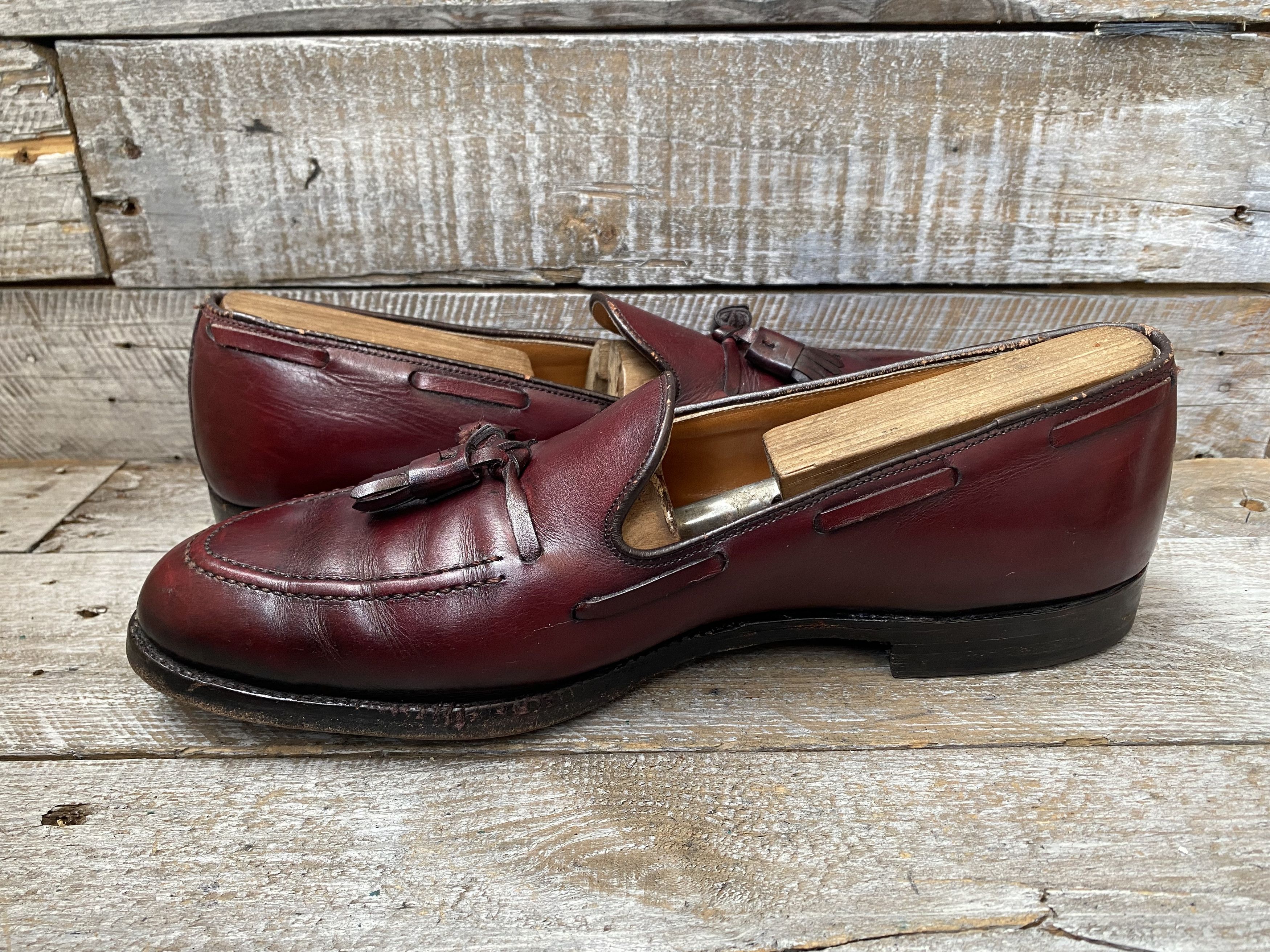 Alden Alden tassel burgundy slip- on leather shoessz 10.5A/C Size US 10.5 / EU 43-44 - 14 Thumbnail