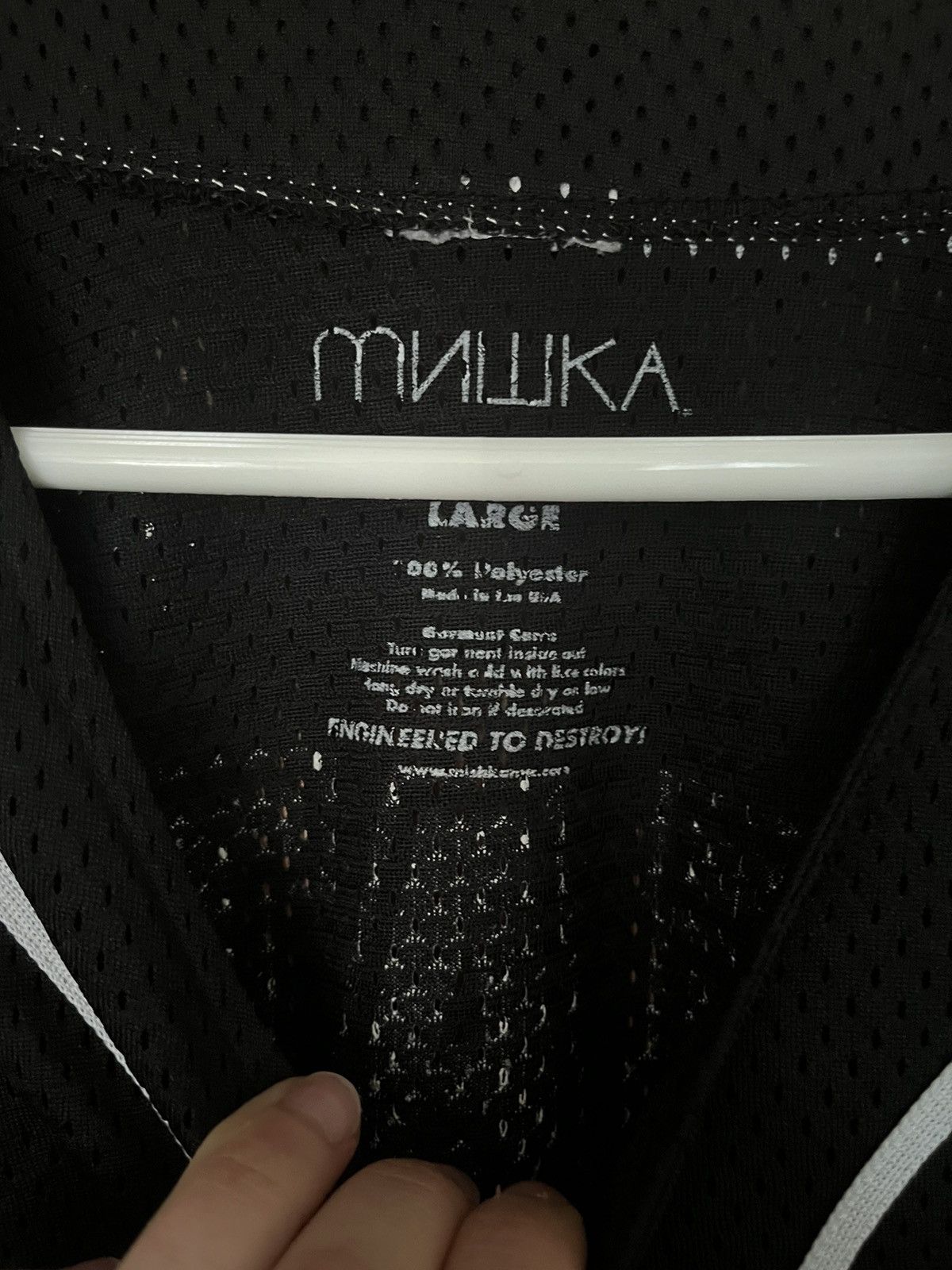 Japanese Brand × Mishka MISHKA “DEATH” JERSEY Size US L / EU 52-54 / 3 - 5 Thumbnail