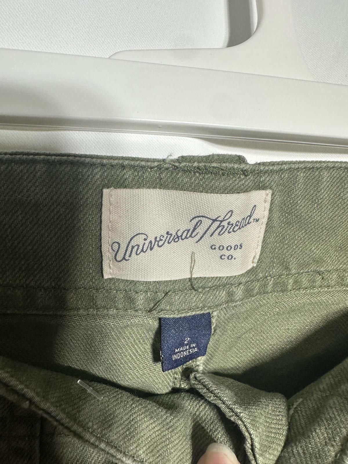 Other Size 2 Universal Thread Olive Green High-WaistedLeg Pants Size US 30 / EU 46 - 5 Thumbnail