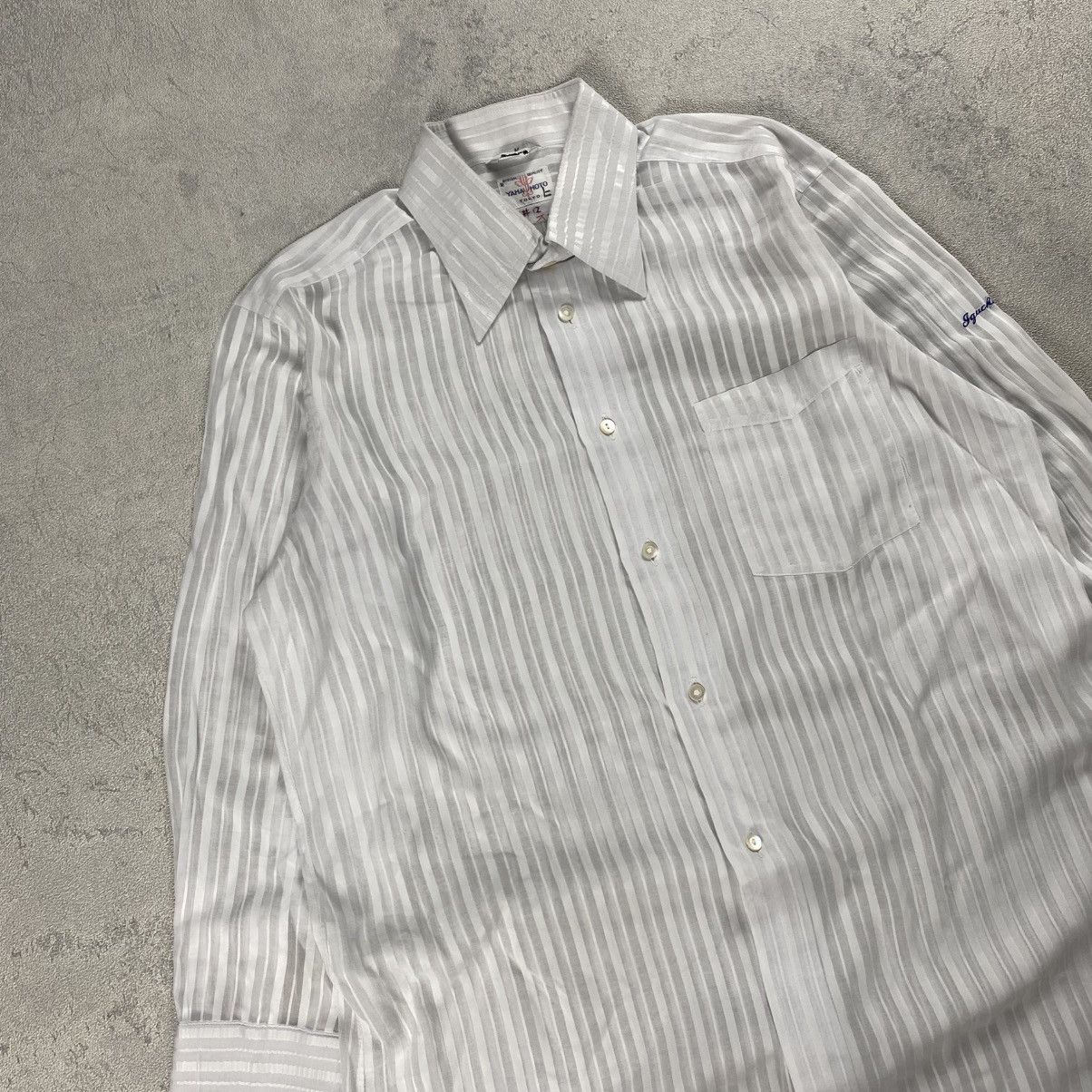 Yohji Yamamoto Yamamoto Tokyo Yohji Yamamoto Stripe Shirt Size US L / EU 52-54 / 3 - 2 Thumbnail