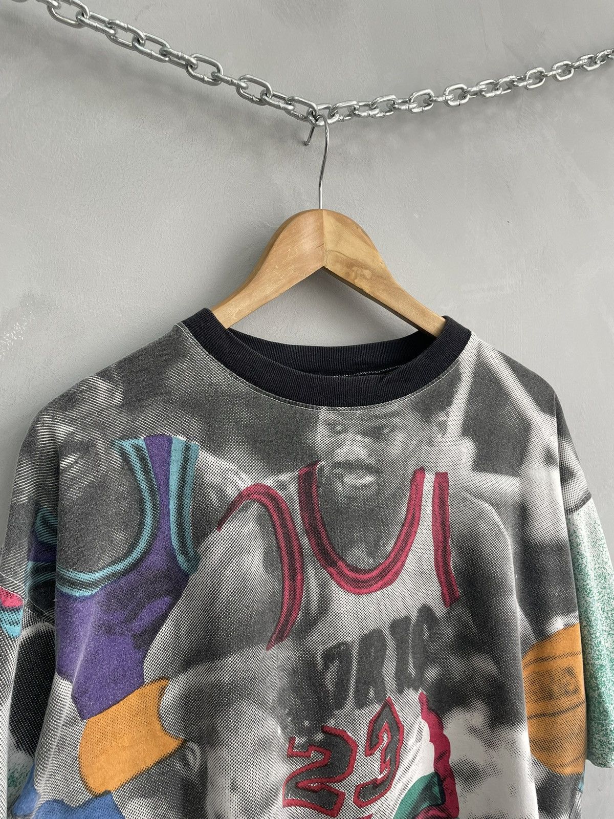 Nike Overprint rare Jordan 23 90s retro tee chicago bulls Size US M / EU 48-50 / 2 - 4 Thumbnail