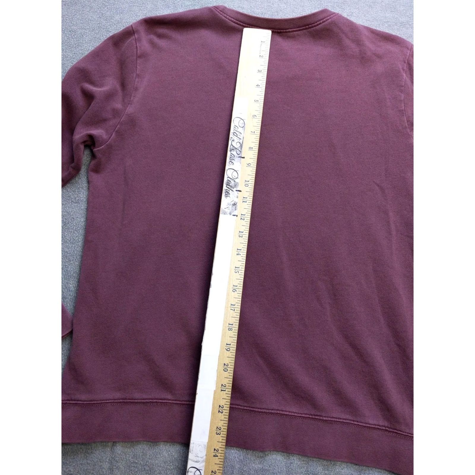 Lucky Brand Lucky Brand Sweater Womens Large Burgundy Floral Embroidered Crewneck Pullover Size L / US 10 / IT 46 - 7 Thumbnail