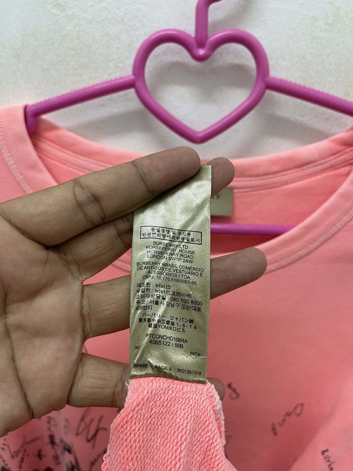 Burberry Rare BURBERRY Sweatshirt Size US XL / EU 56 / 4 - 7 Thumbnail