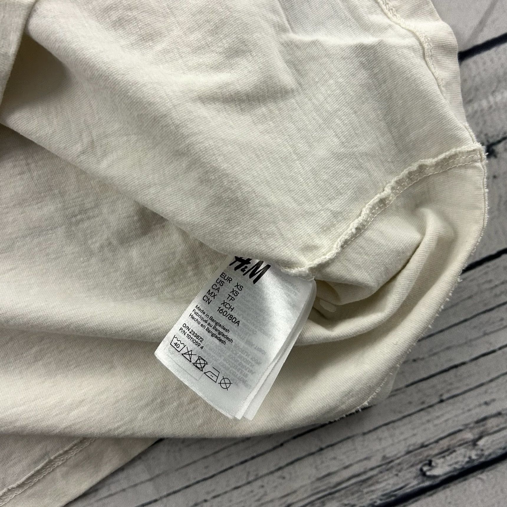 H&M No Fear H&M Short Sleeve T Shirt Men's XS Ivory Size US XS / EU 42 / 0 - 6 Thumbnail