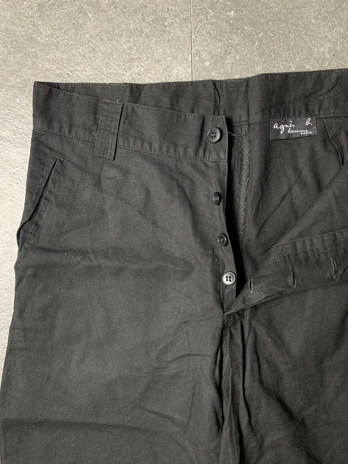 agnes b. 1990s Agnes B Homme Linen Pants Size US 27 - 7 Thumbnail