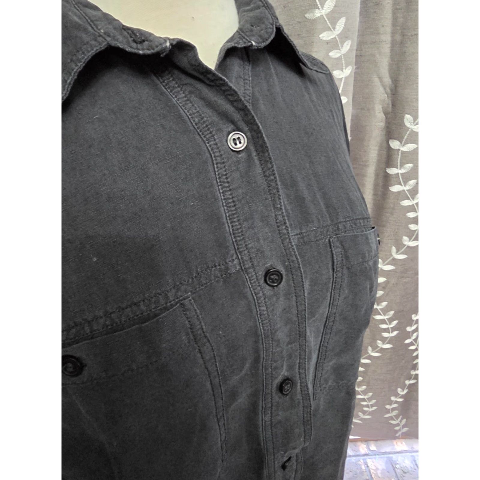 Vintage VINTAGE Get Dressed Los Angeles Black 100% Silk Button Up Shirt Women's Small Size S / US 4 / IT 40 - 5 Thumbnail