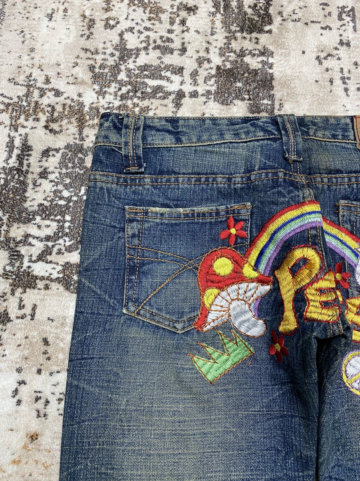 Hysteric Glamour Rare💥Rusty Crack Red PepperxPeace Jeans Size US 30 / EU 46 - 10 Thumbnail